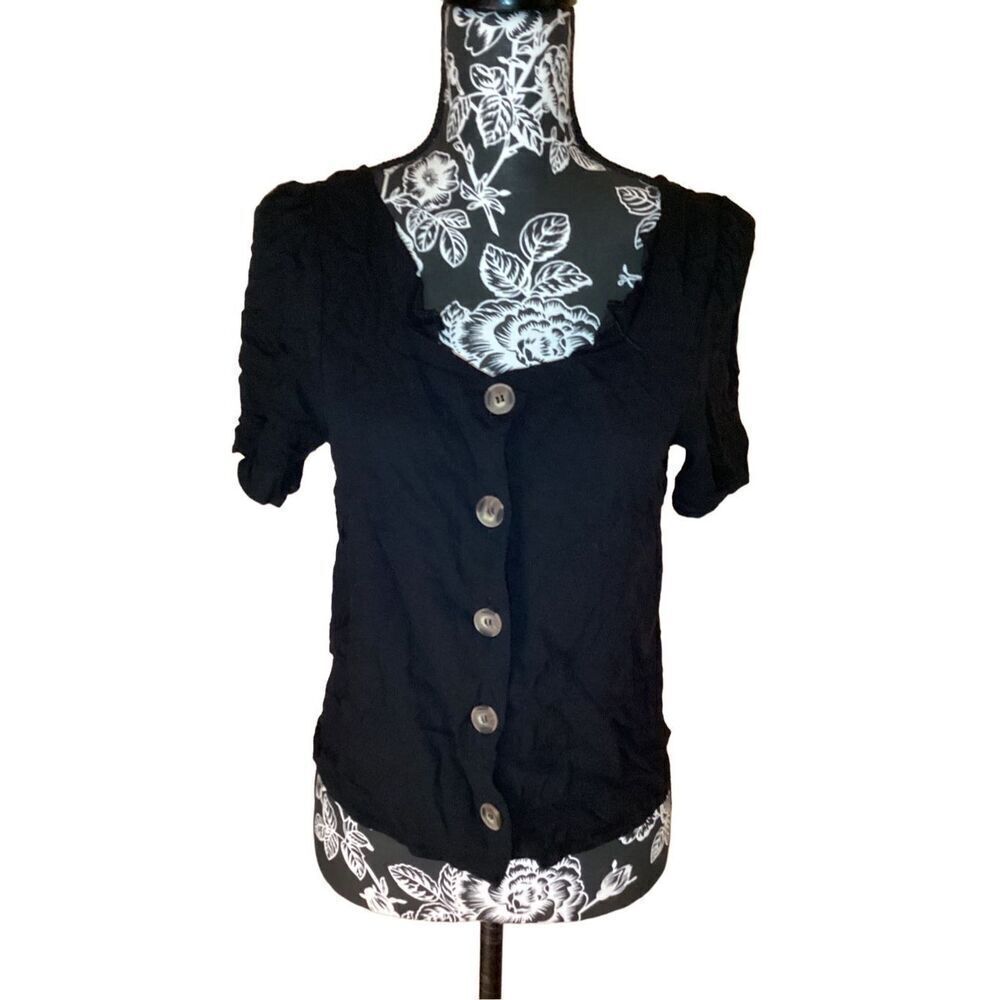 Urban Romantics Button Up Blouse Everyday Casual Lounge